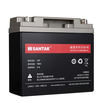 China Electric Power Systems SANTAK 12V 18Ah ups battery High quality sealed lead-acid battery for sale