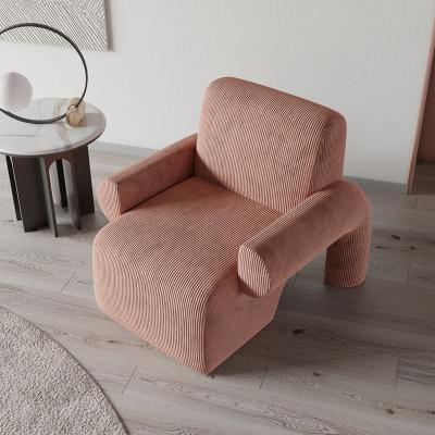 China Other High Quality Indoor Modern Living Room Lounge Chair Home Lobby Fabric Corduroy Luxury Armchair for sale