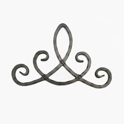 China China Factory Traditional Garden Fence Forged Ornamented Scrolling Ring S Wrought Iron Rollers for sale