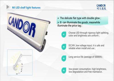 China Beautiful and refined LED Shelf Clip Light with SMD4014 beads for supermarket using for sale