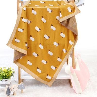 China Baby Anti-Static Blanket Knitted Lamb Hug Blanket Baby Windproof Blanket for sale