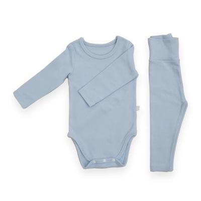 China Breathable Soft Infant Casual Romper And Pant Set Casual Baby Clothes 100% Cotton for sale