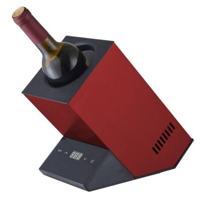 China New Trend Red Wine Small Size Refrigerator THERMOELECTRIC Keep Cold Single Bottle Wine Cooler for sale