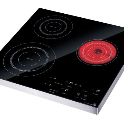 China Hob 3 Burner Touch Control Induction Hotel Three Burner Countertop Cooker Infrared Induction Cooker for sale