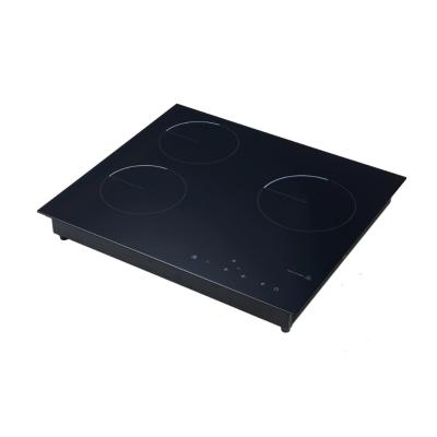 China Hotel OEM Factory Built In Cooktop Ceramic Hob 3 Burners Infrared Induction Cooker for sale