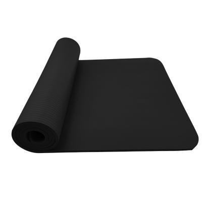 China 100% brand new and high quality. Custom logo printed black PU eco-friendly natural rubber no slip fitness band yoga mat for sale