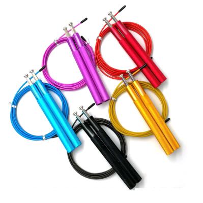 China Custom Adjustable Exercise Rope Length Lightweight Aluminum Jumping Handle For Faster Speed for sale