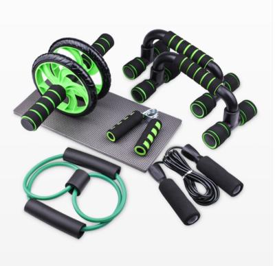 China Home Fitness Equipment Wholesale Gym Use Multifunctional Ab Roller Wheel Handle Abdominal Set for sale