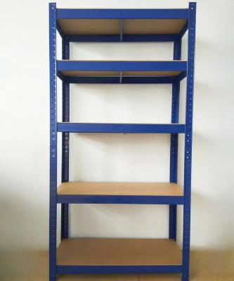 China Blue White Blue White Unit Manufacturer Heavy Duty Warehouse Shelf Metal Storage Rack Shelving 5 Tier Storage Shelf Rack for sale