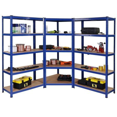 China 180 x 90 x 30cm Capacity 875KG 175kg/L 180 x 90 x 30cm Deep Blue Storage Shelving Units 5 Row Garage Shelves for Shed Warehouse Workshop Office for sale