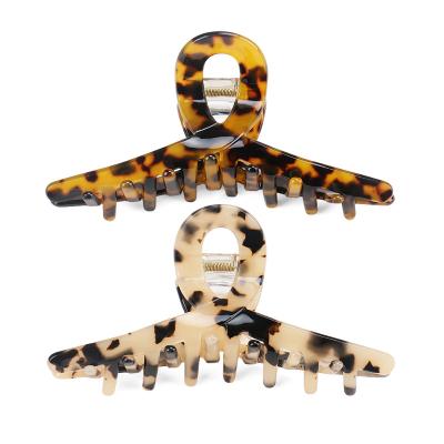 China Environmental Friendly Stylish Claw Clip Large Tortoiseshell Hair Clip Acetate Hair Clip Head Hair Accessories for sale