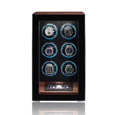 China Handmade Hot Sale Wooden Watch Winder customized handmade Automatic Watch Box Wood Box for sale