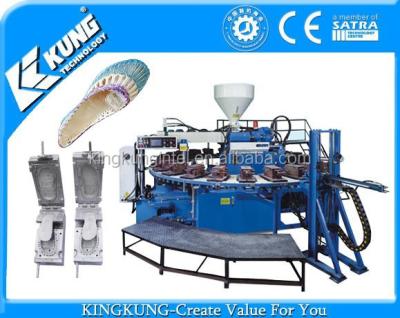 China Horizontal Rotary Single Color PVC Airblowing Servo Control Shoes Slipper Sandal Injection Molding Machine Te koop