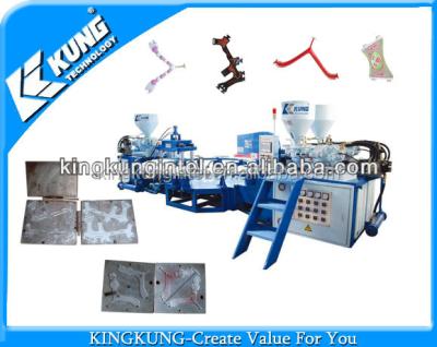 China Plastic PVC Strap Injection Molding Machine / Shoe Machine 3 Injection Molding Machine Te koop