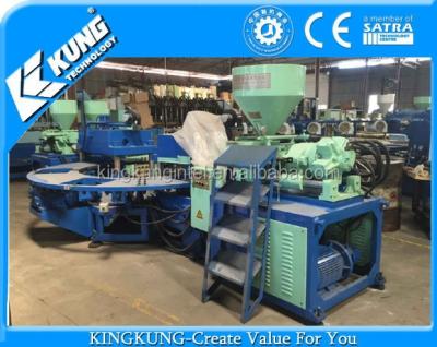 China Used Color 8 Three Station PVC Strap Injection Molding Machine 3 à venda