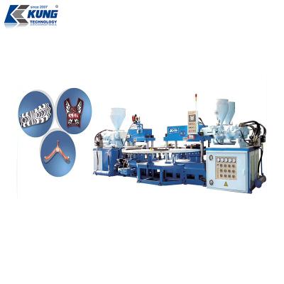 China Factory Five Color PVC Injection PVC Slipper Strap And Uppers Making Machine zu verkaufen