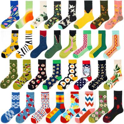 China Unisex Breathable Wholesale Cotton Crew Funny Sublimated Printing Socks for sale