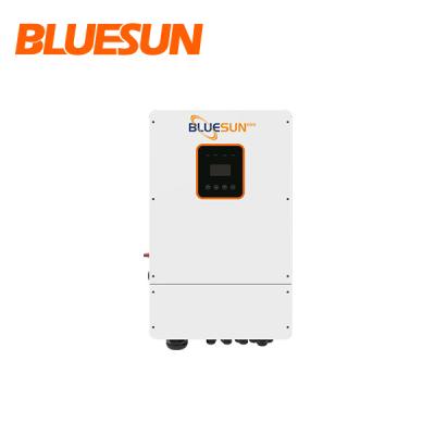 China Bluesun 48v 8KW 10kw inverter mppt inverter commercial single phase hybrid split phase appliances with Lifrpo4 battery for sale