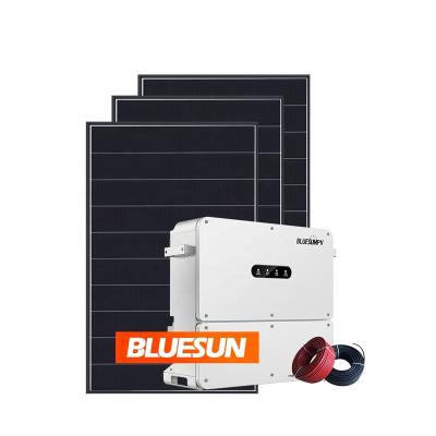 China Bluesun 50kw Grid Tied Solar System Commercial Solar System 50kw 60kw 70kw 80kw 100kw Solar Power Systems for sale