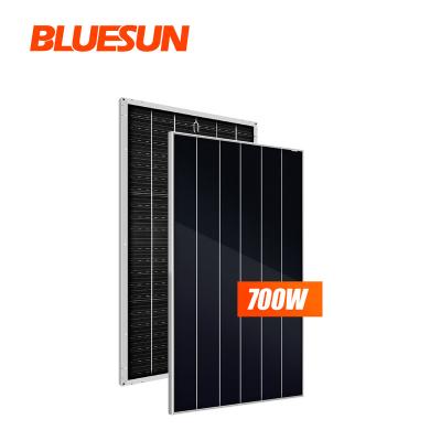 China 30A Bluesun New Model Wholesale Shingled Solar Panel Solar Roofing Ess Bifacial Solar Panel for sale