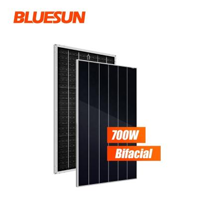 China 700 Watt Solar Panel PV Module Felt Bifacial For Energy Storage System 210mmx210mm for sale