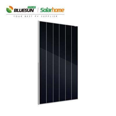 China Ourdoor solar appliances 400w 500w 550w 600w 700w hjt shingeld black bifacial solar panel in Rotterdam warehouse USA warehouse for sale