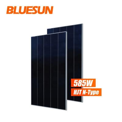 China High Efficient Bluesun Solar Panels 585w PV Module With CE TUV Certification 210mmx210mm for sale