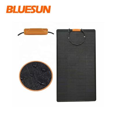 China Bluesun 160w Flexible Solar Panels 60w 110w 160w Monocrystalline Flexible Solar Panel 166mmx166mm for sale