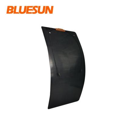 China Bluesun Solar Panels 160w Car Solar Panels 60w 110w 160w Semi Flexible Mini Solar Panel 166mmx166mm for sale