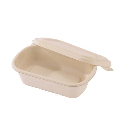 China Eco Friendly Composable Biodegradable Disposable Bagasse Bento Box Lunch Box Paper Food Containers Sugar Cane Bowl for sale