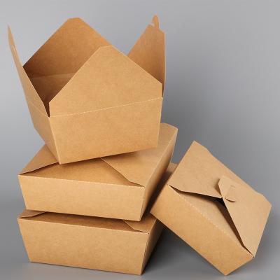 China Salad Disposable Paper Box Take Out Food Containers Take Out For Disposable Fruit Paper Box Cake Boxes Sushi Sandwich Burger Noodle for sale