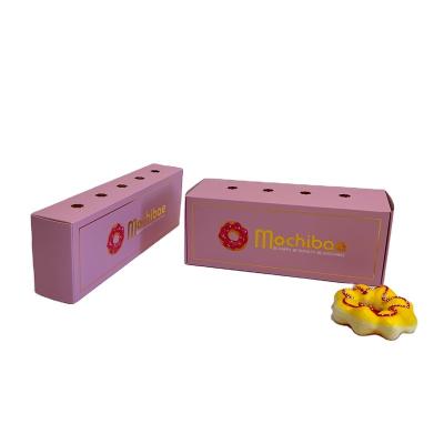 China Wholesale Cheap Price Biodegradable Custom Printed Fast Food Delivery Pink Mini Mochi Packaging Boxes For Biodegradable Donuts for sale