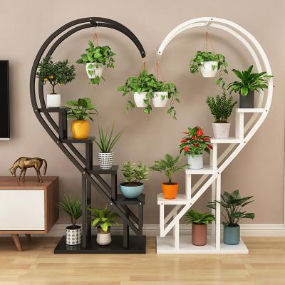 China Modern Large Metal 5-Layer Flower Pot Rack Indoor Decoration Plant Planter Stand Floor-Standing for sale