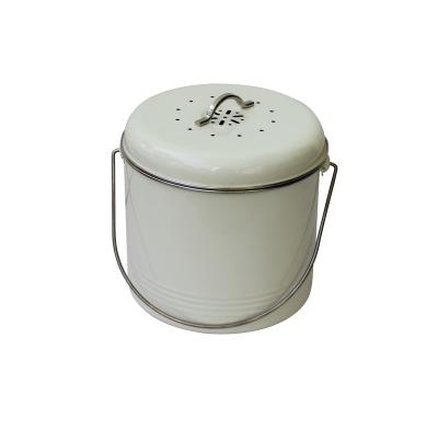 China To Gather and Keep Kitchen Scrap to Compost High Quality 1.4 Gallon Indoor Home Garden Metal Kitchen Compost Bin for sale