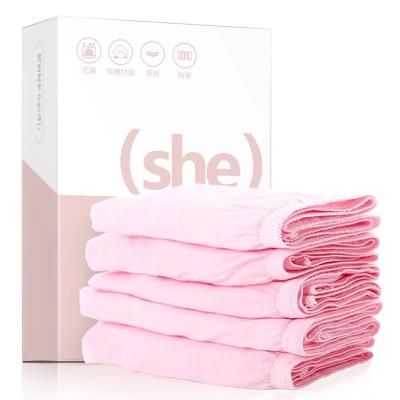 China Free Sample Women Sanitary Organic Soft Cotton Antibacterial Maternity Underwear Hospital Disposable Underwear for sale