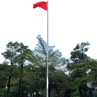 China Healthcare Institutes Custom 20ft Stainless Steel Flagpole Outdoor Garden Building Flagpole for sale