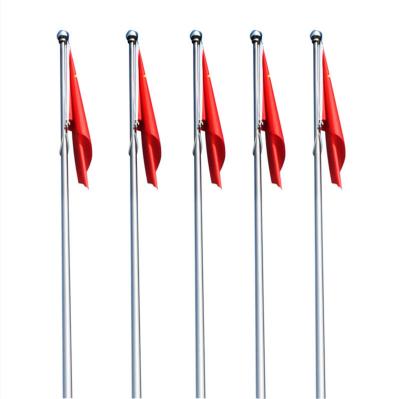 China Health Care Institutes Flag Lift Government School Kindergarten Square Stainless Steel Factory Outdoor Electric Lifting Flagpole for sale