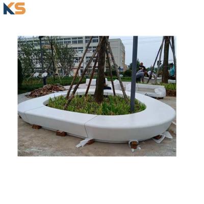 China Urban Furnishing Reasonable Costs GRC Precast Concrete Table Bench Worktop Top Seating for sale