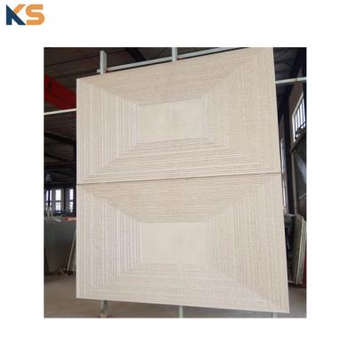 China Reasonable Costs Modern Design Wood Grain Finish GFRC Cladding For Prefab House Exterior Wall Decoration for sale