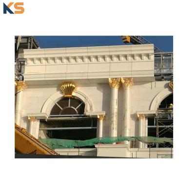 China Reasonable Costs Exterior Lightweight Decoration GFRC Gutter Molding For Covering Roof Gutter for sale