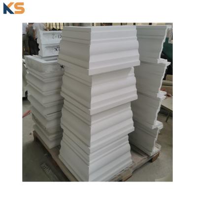 China Reasonable Cost GRC Fiberglass Reinforced Concrete Square Post Roman Column Pillar For Sale for sale