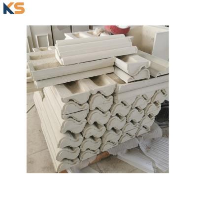 China Reasonable Costs Outdoor Decorative Durable Lightweight GRC Cast Stone Trim Crown Molding for sale