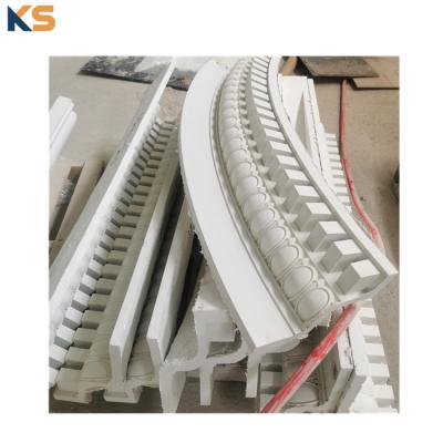 China Reasonable Costs House Villa Decoration GRC Concrete Decorative Cement Roof Gutter Outdoor Gutter Molding for sale