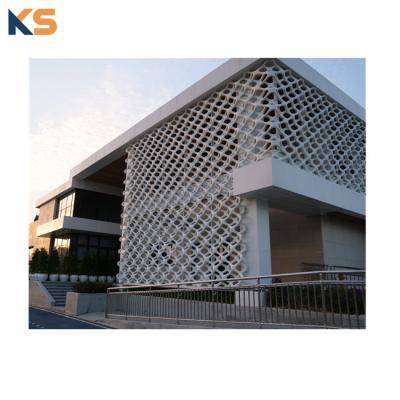 China Reasonable Cost GFRC UHPC 3D Hollow Curtain Wall Cladding For Landscape Project Deep Sea Black Pearl Restaurant for sale