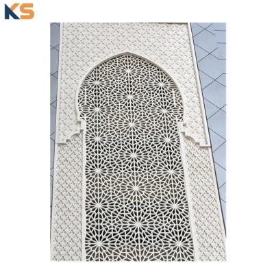 China Reasonable Costs Mosque Church Decoration GRC Religious Fiberglass Reinforced Screen Concrete Wall Panel for sale