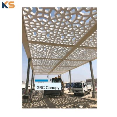 China Reasonable Costs GFRP GRC Outdoor Concrete Concrete Pavilion Canopy for sale