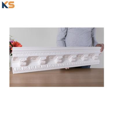 China Reasonable OEM Costs Gypsum Plaster Cornice GRG Coving Ceiling Home Decor Classic Ornate Molding for sale