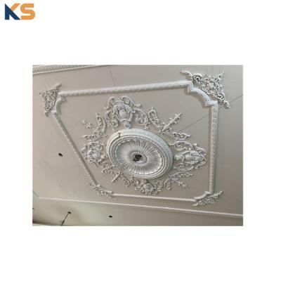 China Reasonable Costs GRG Fireproof Gypsum Plaster Ceiling Decoration Coving Cornice Moldings for sale