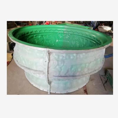 China Large Size European Classical Fiberglass Roman Flower Pot Mold Mordern Style Material for sale