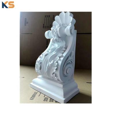 China Reasonable Costs PU Polyurethane Foam Plastic Carved Exotic Braces For Building Decoration for sale